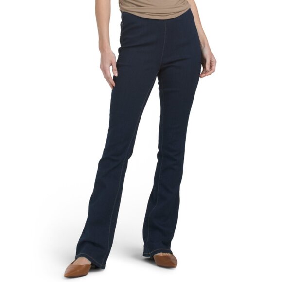 1822 DENIM Dark Wash High Rise Slim Bootcut Jeans - Picture 1 of 2